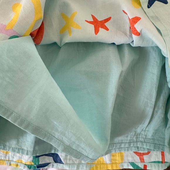 STELLA MCCARTNEY Kids Girls Printed Pleated Cotton Skirt 10Y - Picture 4 of 4